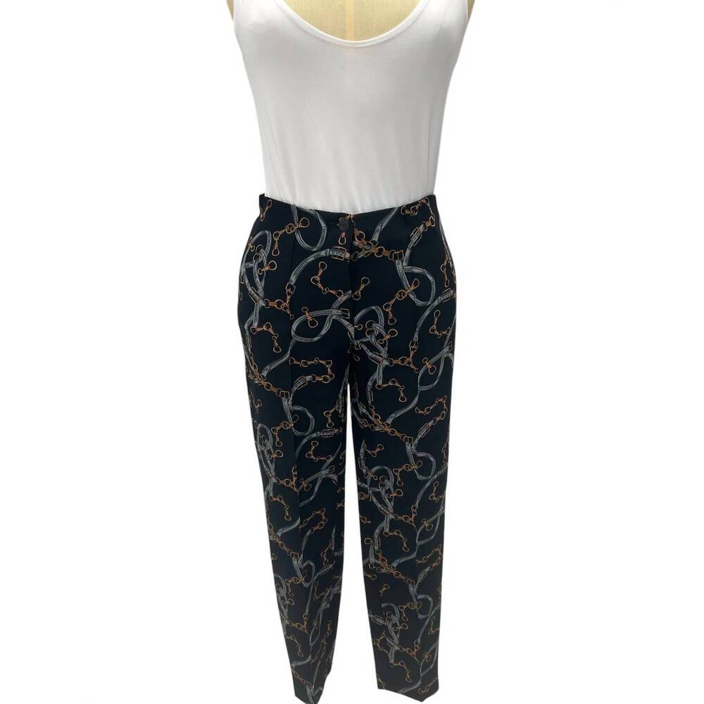 NEW CAMBIO women's print trouser in black